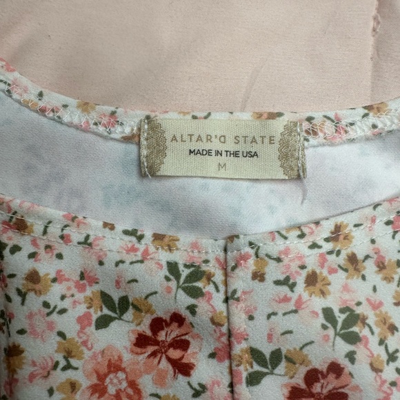 Altar'd State Floral Pink Camisole - Picture 3 of 4
